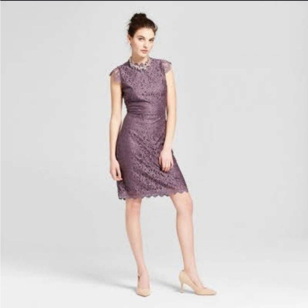 Xhilaration women’s purple lace dress - size large